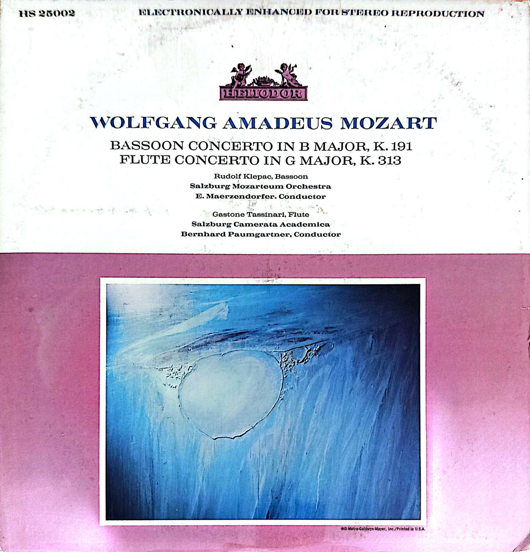 Wolfgang Amadeus Mozart - Bassoon Concerto In B Major, K. 191 / Flute Concerto In G Major, K. 313
