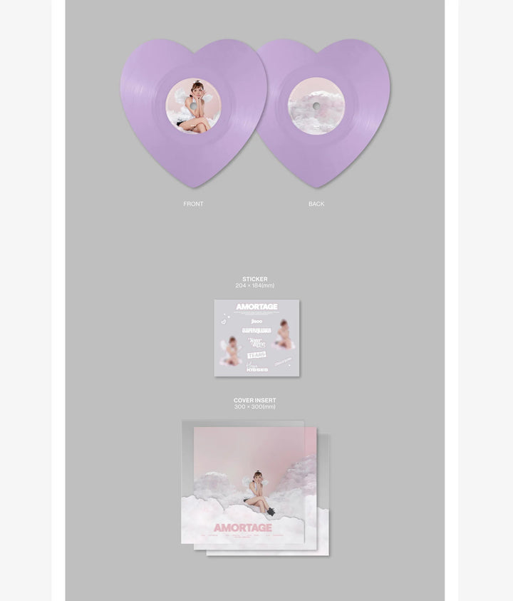 JISOO (BLACKPINK) - Mini Album [AMORTAGE] Vinyl (Heart Ver.)