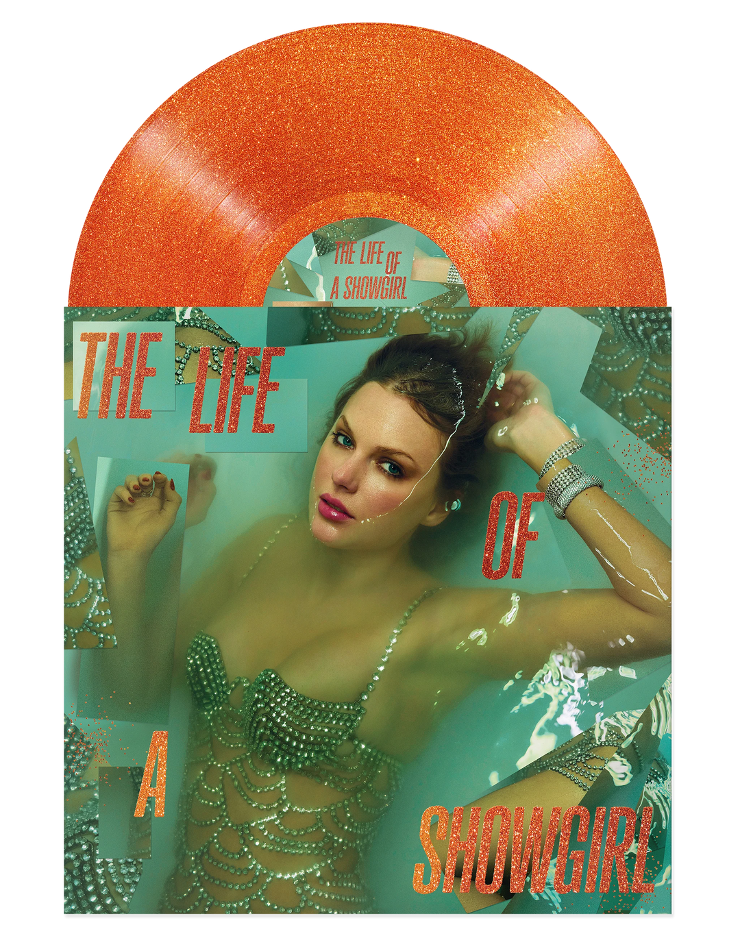 PREORDER Taylor Swift - Life of a Showgirl (Sweat and Vanilla Perfume Portofino Orange Glitter Vinyl)