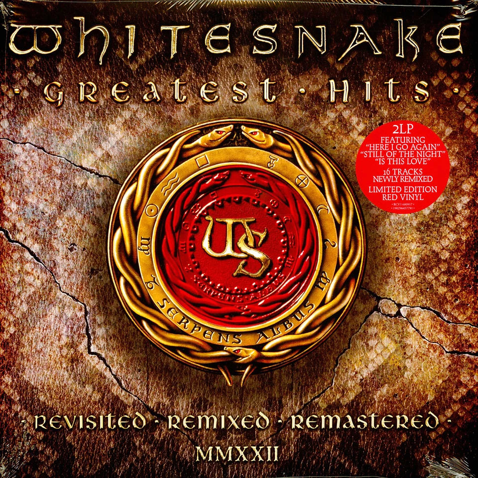 Whitesnake - Greatest Hits (2LP) Limited Edition Red Vinyl)