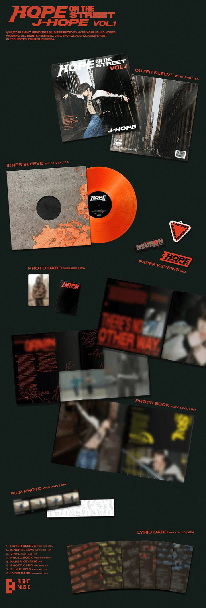 J-HOPE (BTS) - HOPE ON THE STREET VOL.1 (LP)