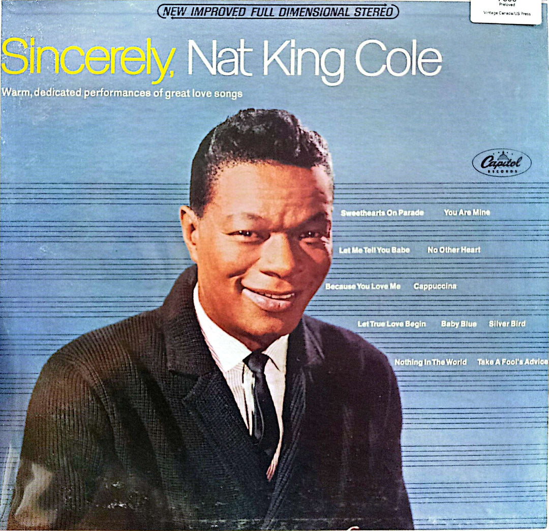 Nat King Cole - Sincerely, Nat King Cole