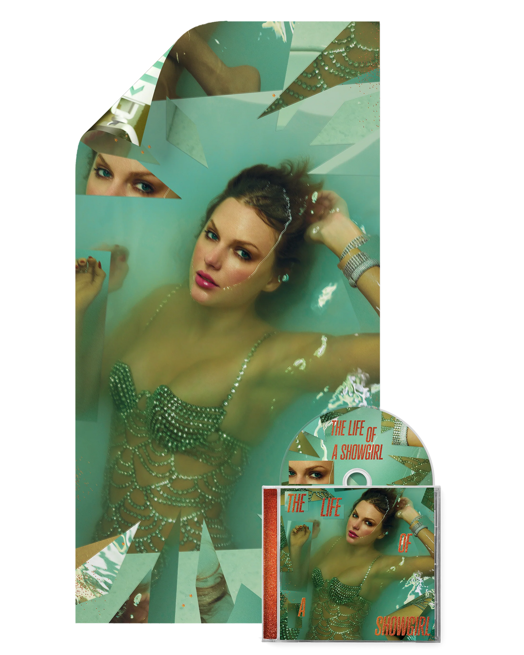 PREORDER Taylor Swift - Life of a Showgirl (Sweat and Vanilla Perfume Portofino Orange Glitter Vinyl)