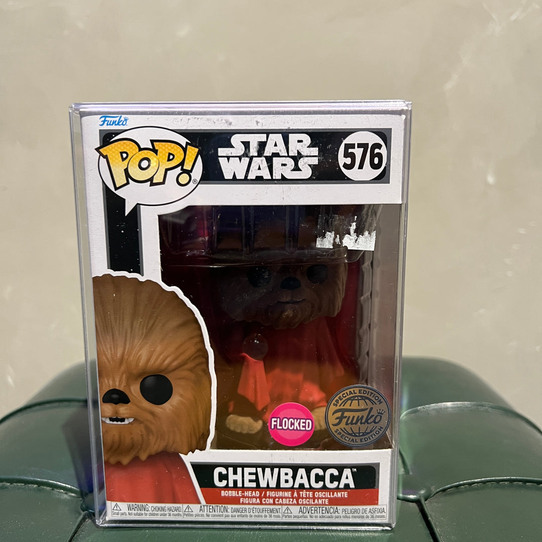 Pop - Chewbacca Star Wars 576 (Flocked, Funko)