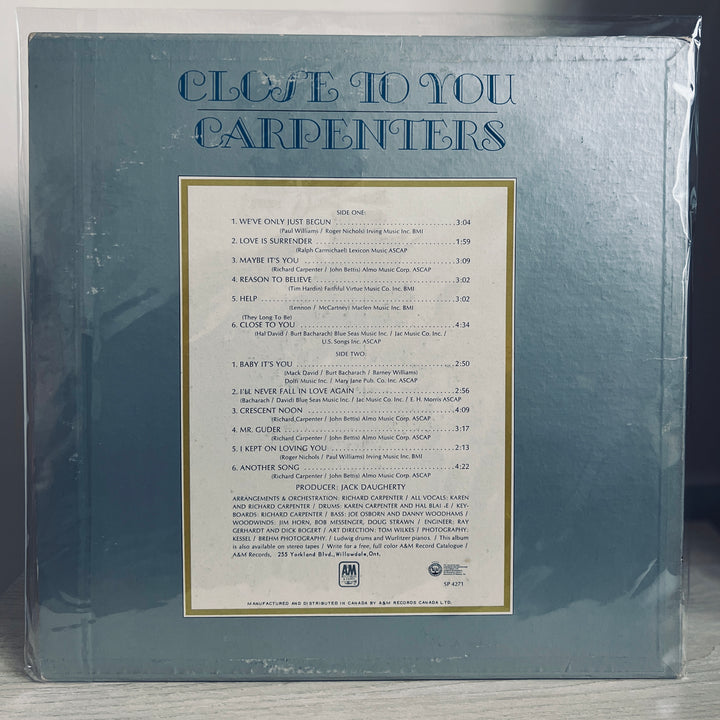 Carpenters - Close To You LP