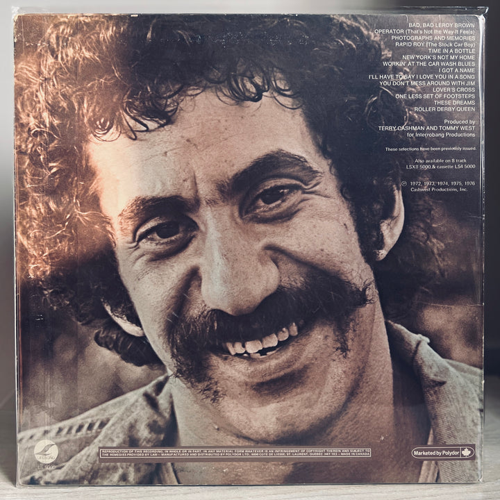 Jim Croce - His Greatest Hits LP