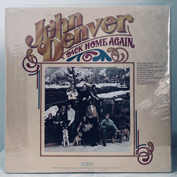 John Denver - Back Home Again LP