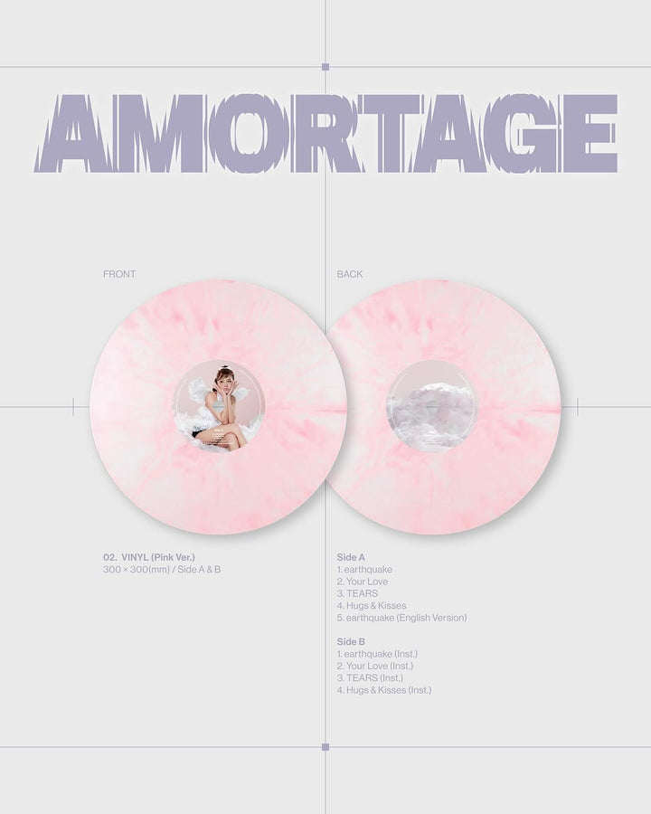 JISOO (BLACKPINK) - Mini Album [AMORTAGE] Vinyl (Pink Ver.)