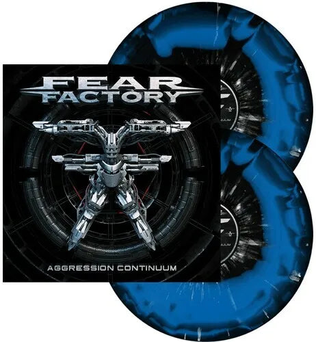 Fear Factory - Aggression Continuum 2LP (Limited Edition, Black & Blue Swirl With White Splatter)