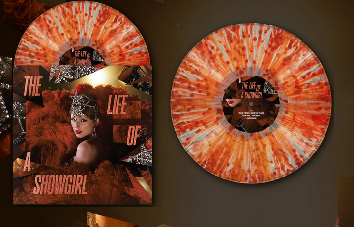 PREORDER Taylor Swift - Life of a Showgirl (Sweat and Vanilla Perfume Portofino Orange Glitter Vinyl)